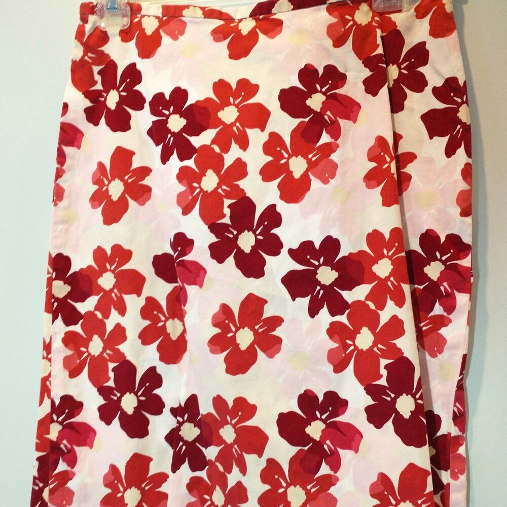 NWOT Banana Republic Cotton Floral Skirt Size 4